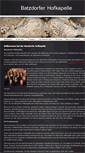 Mobile Screenshot of batzdorfer-hofkapelle.de