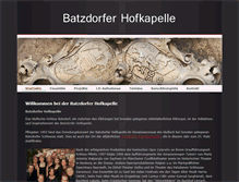 Tablet Screenshot of batzdorfer-hofkapelle.de